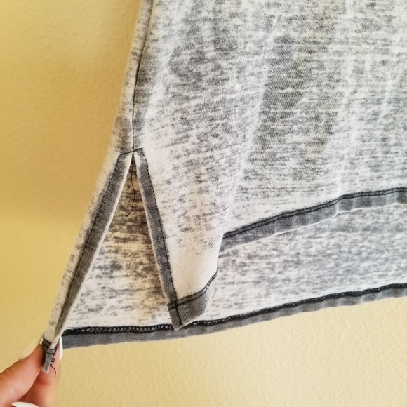 Marble Gray Casual Scoop Neck Tunic Dress - Picture 5 of 6